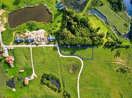 Panoramiczny widok na rozlewisko