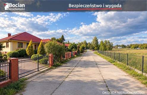 Słoneczna, płaska, uzbrojona działka- Dobrzewino 