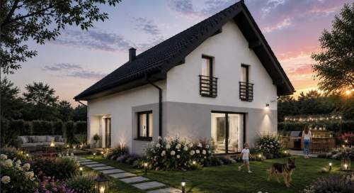 Energooszczędny dom 130 m2, 5 pokoi, rekuperacja