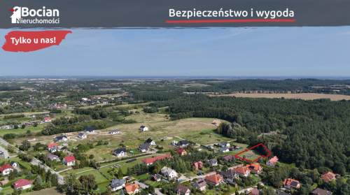 Duża działka pod lasem z rozpoczętą budową