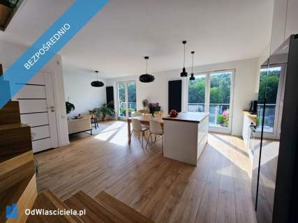 Dwupoziomowy apartament 66 m 2 tarasy Wrzeszcz Górny widok na...