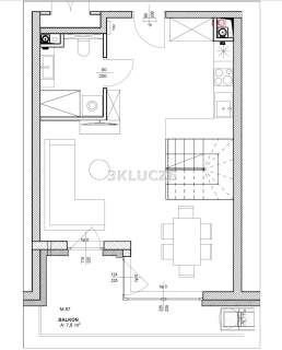 Dwupoziomowy apartament z tarasem Poligonowa