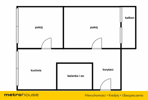 TEOFILÓW-mieszkanie na trzecim piętrze 45 m2