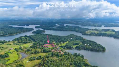 Wyjątkowa działka 3553 m nad jeziorem Kalwa