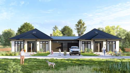 Dom w zabudowie bliźniaczej 100 m2 600 m2 działka