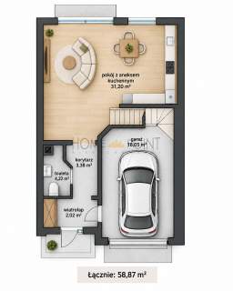 Bliźniak premium z garażem Warszawa-Wawer