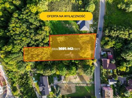 Działka budowlana 1691 m MPZP Słomniki
