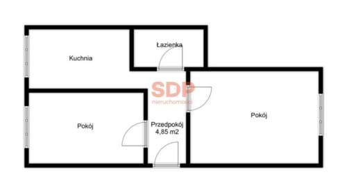 2 pokoje w pełnym rozkładzie z oddzielną kuchnią