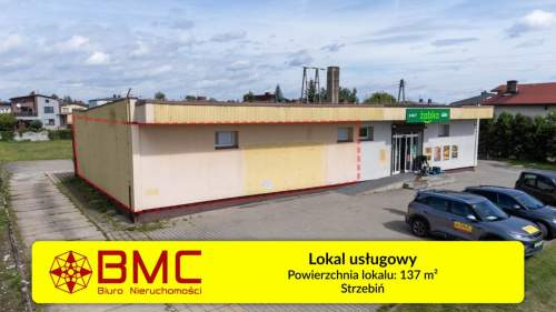 Do wynajęcia lokal usługowy 137m2, Strzebiń