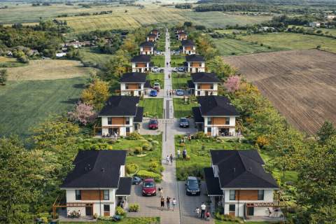 Nowe Osiedle z garażem duży ogród