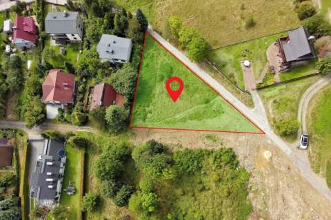 Widokowa działka budowlana 1127 m Bystra Śląska