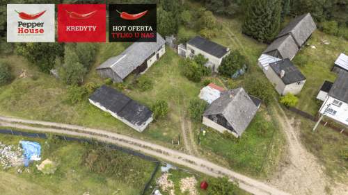 Siedlisko w Zimnych Zdrojach,blisko rzeka Wda, las