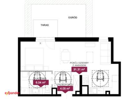 Komfortowy apartamant dla pry/ singla jedynie 10 minut od centrum