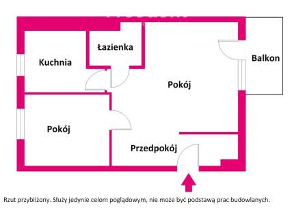 Mieszkanie 2 pokoje oddzielna kuchnia Piątkowo