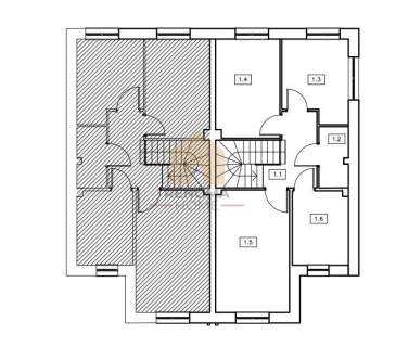 Dom bliźniak 105m2, Garaż w bryle, pompa ciepła