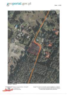 Sąsieczno działka budowlana 1069 m2 spokojna okolica z lasem