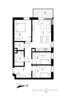 Mieszkanie 4 pokojowe 64,14 m2 spokojna okolica