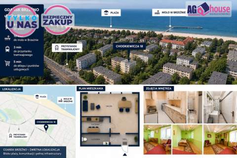 Kawalerka blisko plaży i tramwaju