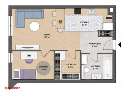 Promocja 41,35m2 Smart Gdańsk SIEDLCE