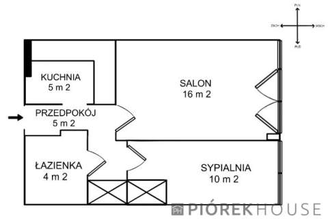 2-pokojowe mieszkanie na Woli