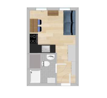 Mielczarskiego 16, Polesie, funkcjonalne studio