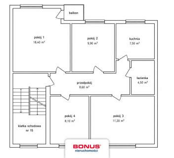 Przestronne 4 pokoje z balkonem 67,7 m2 Gumieńce