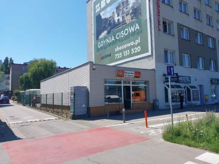Lokal handlowo-usługowy z magazynem i ogrodzonym placem