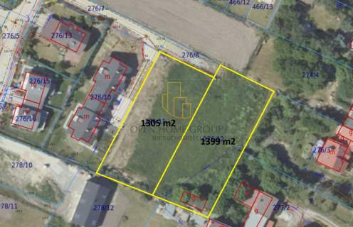 Żerniki Wrocławskie, działka budowlana 1305 m2