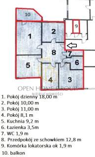 rozkładowe 4 pokoje osobna kuchnia / duży balkon