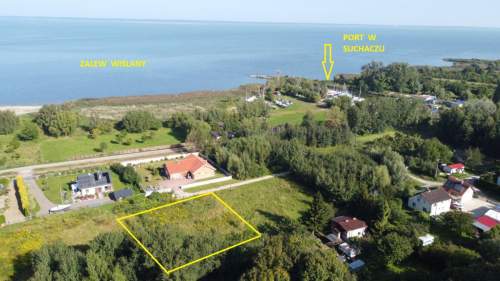 Z SALONU ZA STER JACHTU - DZIAŁKA TUŻ PRZY MARINIE