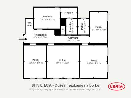ok. Odkrywców / 5 pokoi / Rozkład