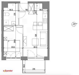 Nowe/34m2/2 pokoje/balkon