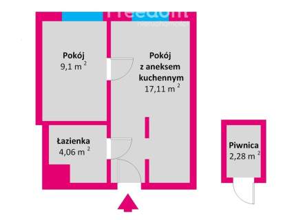Rzeszów 2 pokoje, 8. piętro, ścisłe centrum