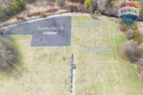 Działka nad rzeką pow. 2288 m2 Budy Zosine, WZ