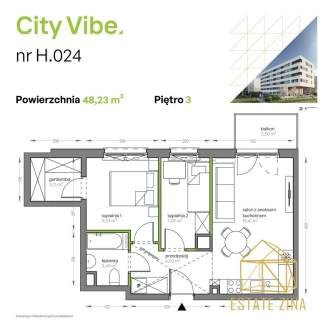 3 pokoje City Vibe bez PCC