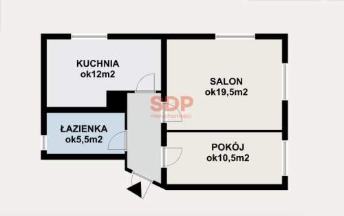 2-pokojowe mieszkanie 51 m2 Wrocław - Sępolno Zielona okolica
