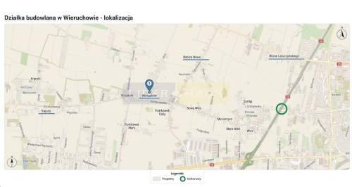 DZIAŁKA BUDOWLANA 691 m WIERUCHÓW POZWOLENIE