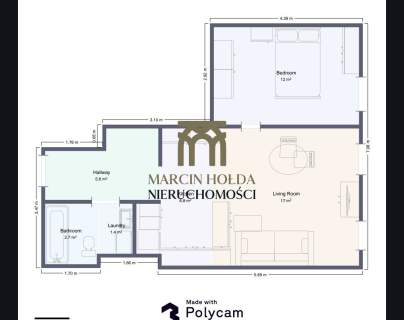 DUŻY BALKON 9,6 M 2 POKOJE GAJ