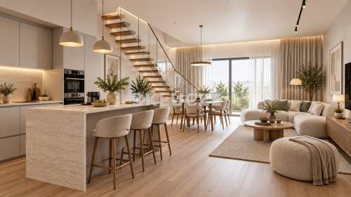 Apartament z antresolą i tarasem 63m2