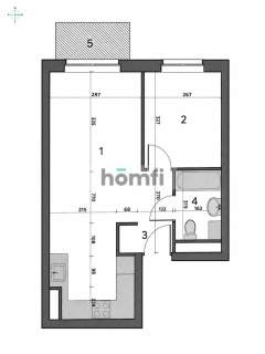 Nowe 2 pokojowe mieszkanie z balkonem