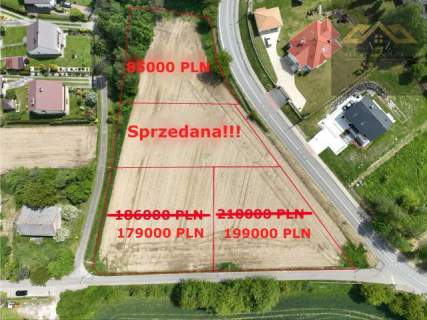 Radlna gmina Tarnów działki budowlane