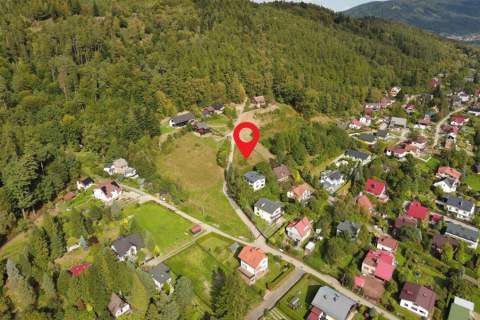Widokowa działka budowlana 1127 m Bystra Śląska
