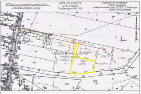 Domasław, Bielany, działka budowlana 1550 m2