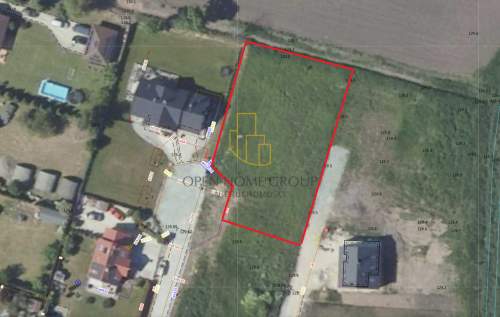 Żórawina, działka budowlana 1531 m2, media