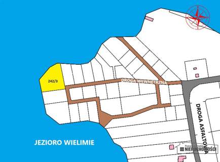 UNIKAT Działka z dostępem do jeziora Wielimie