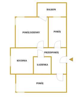 3 pokoje balkon inwestycyjnie lub dla rodziny