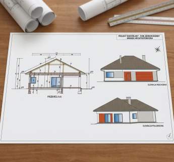 Działki budowlane 1000 m WZ projekt domu