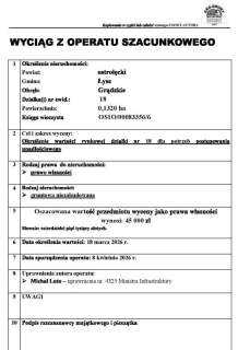 Przetarg - działka niezabudowana