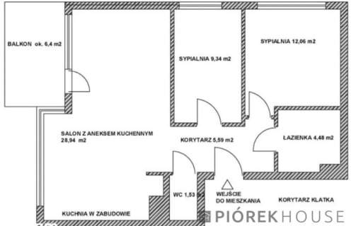 3-pokojowe mieszkanie w Markach