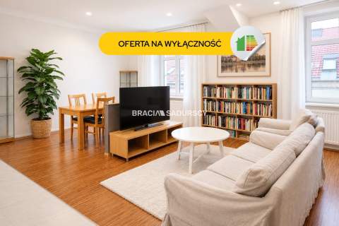 Jasne przestronne mieszkanie w centrum miasta.